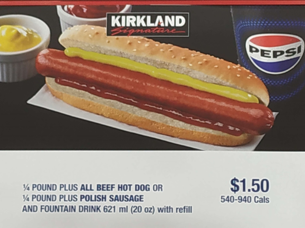 Costco Food Court Menu
